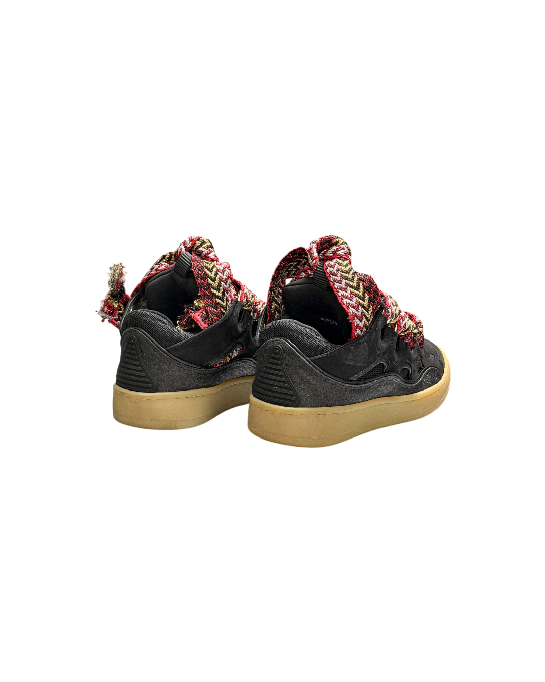 Lanvin Curb Sneaker Black Upper Multicolor thick laces