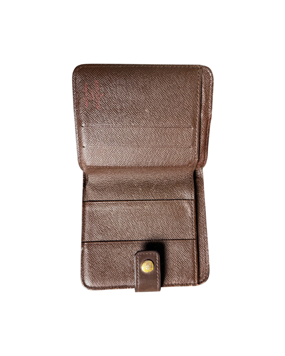 Louis Vuitton Damier Ebene Compact Zip Wallet Brown
