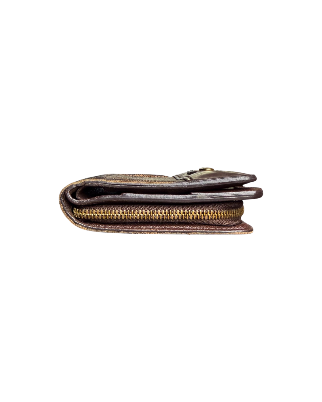 Louis Vuitton Damier Ebene Compact Zip Wallet Brown