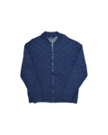 Louis Vuitton Drop Needle Monogram Zip Jacket Navy