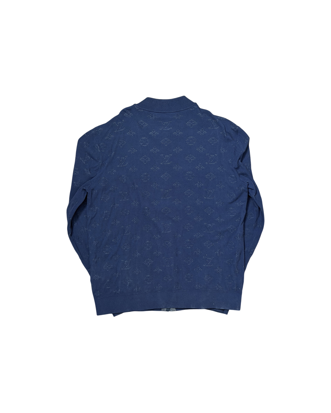 Louis Vuitton Drop Needle Monogram Zip Jacket Navy