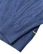 Louis Vuitton Drop Needle Monogram Zip Jacket Navy