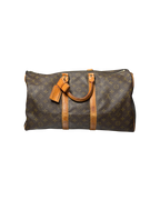 Louis Vuitton Keepall Duffle Bag Monogram Brown