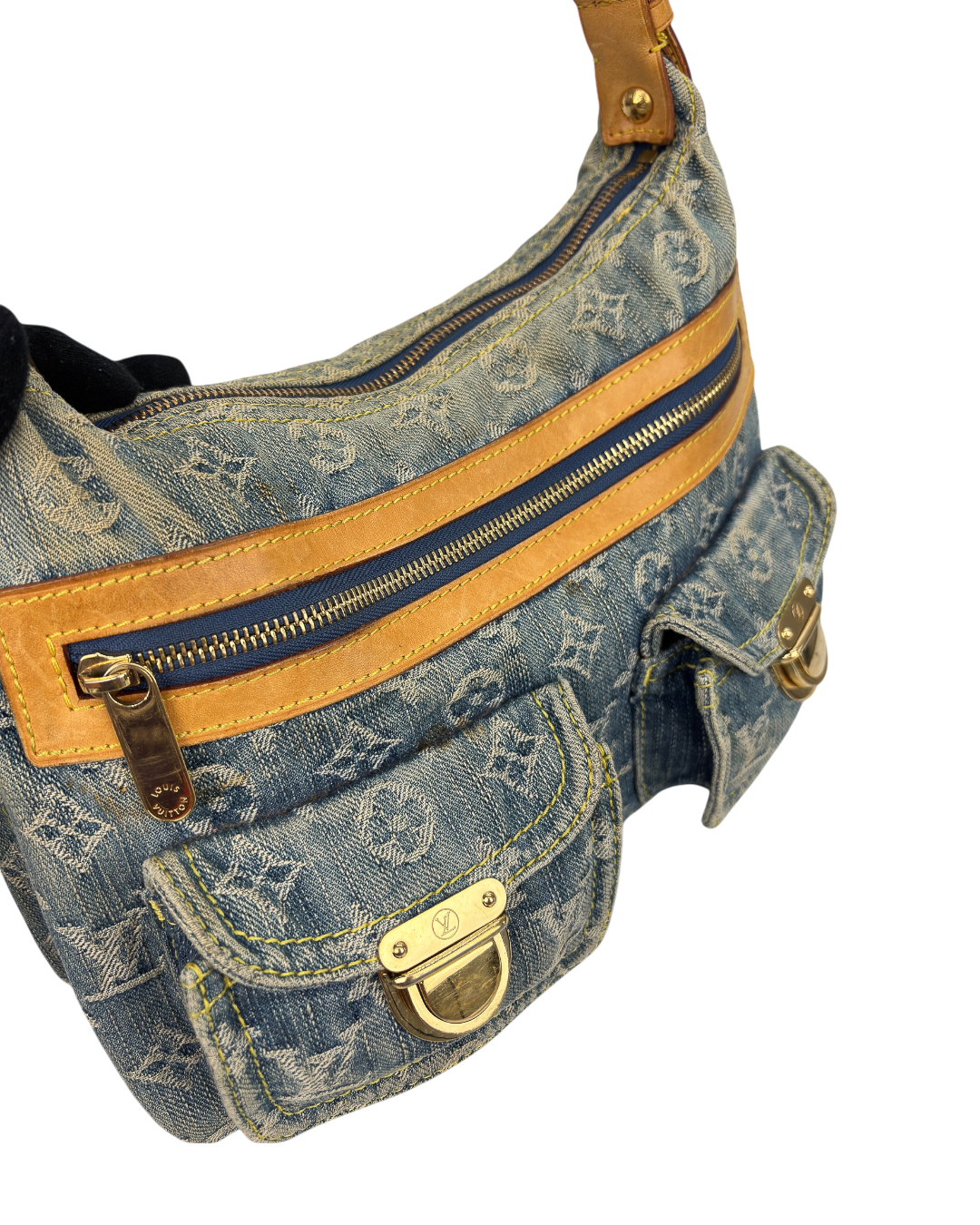 Louis Vuitton Monogram Denim Baggy PM Shoulder Bag