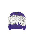 Louis Vuitton Studio Team Jacquard Crewneck Purple