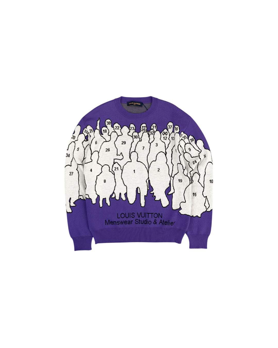 Louis Vuitton Studio Team Jacquard Crewneck Purple