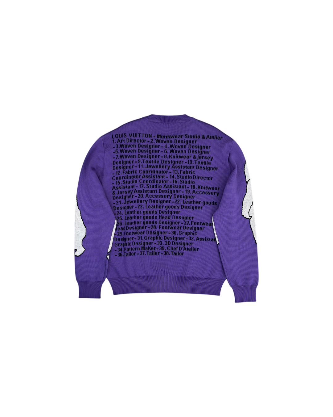 Louis Vuitton Studio Team Jacquard Crewneck Purple