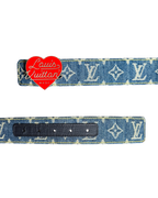Louis Vuitton x Nigo LV Made Heart Denim Belt