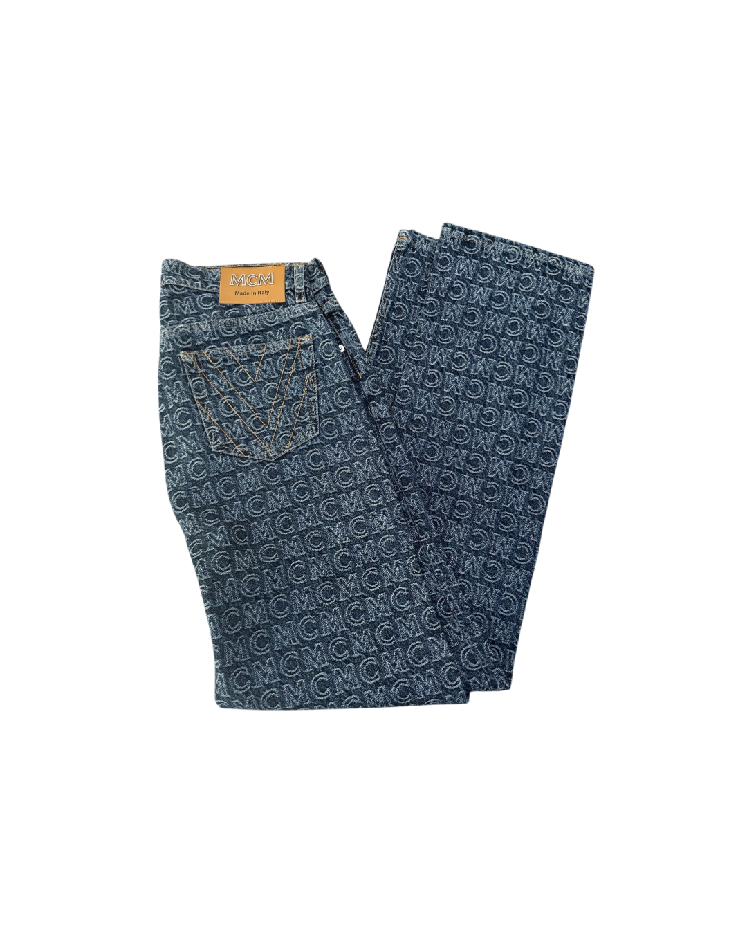 MCM Monogram Denim Pants
