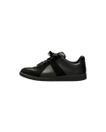 Maison Margiela Replica Black Mixed Leather Suede