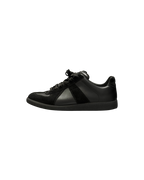 Maison Margiela Replica Black Mixed Leather Suede