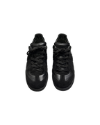 Maison Margiela Replica Black Mixed Leather Suede