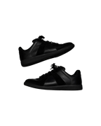 Maison Margiela Replica Black Mixed Leather Suede