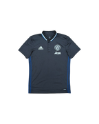 Manchester United Adidas Polo Black Blue