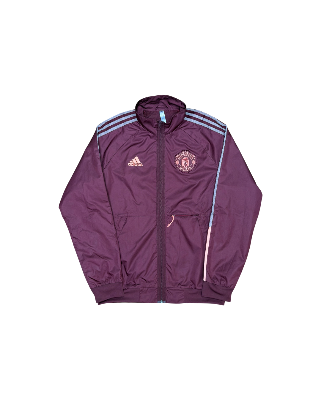 Manchester United Adidas Track Jacket Burgundy