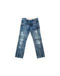 Marithé & François Girbaud Distressed Belt Jeans