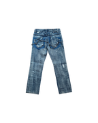 Marithé & François Girbaud Distressed Belt Jeans