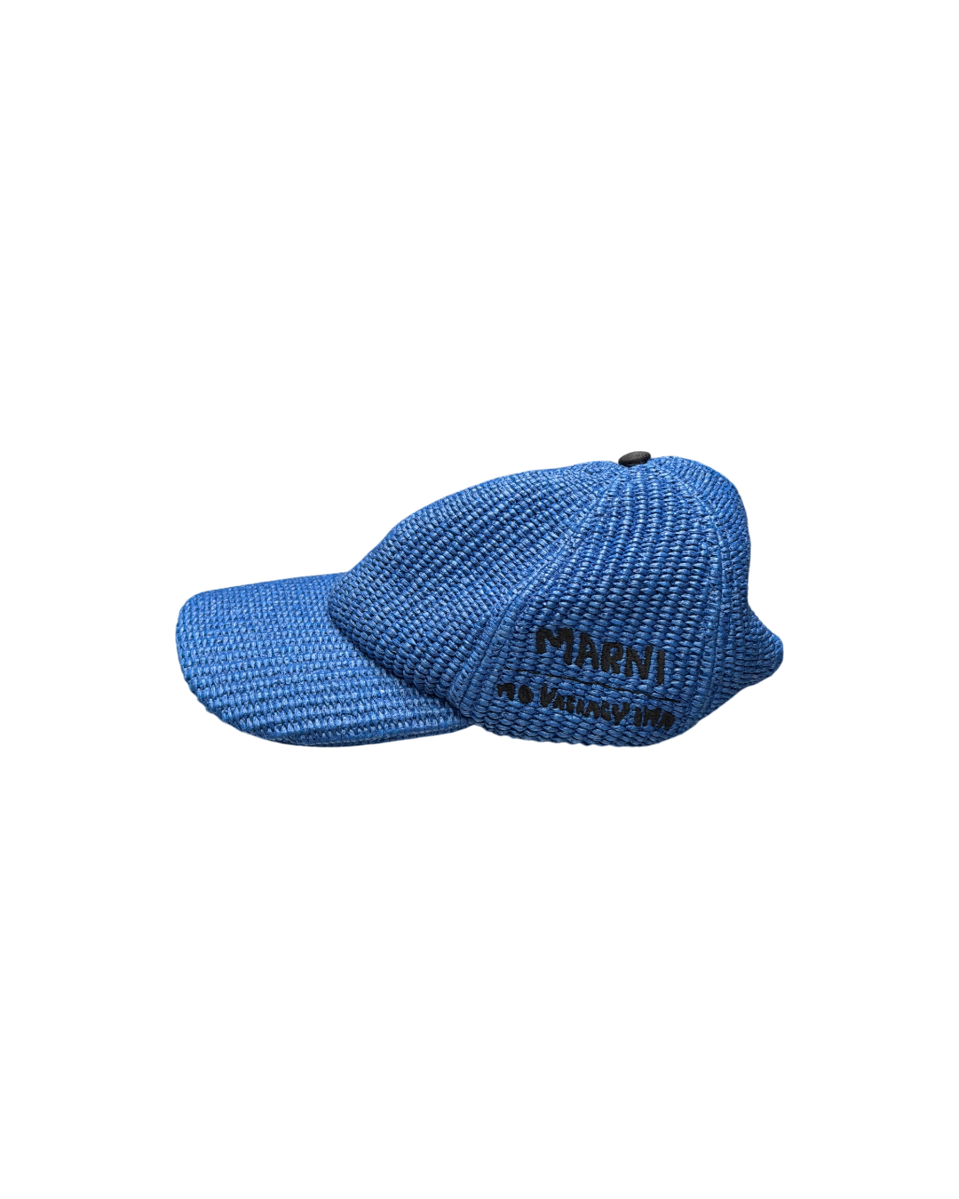 Marni x No Vacancy Inn Baseball Cap Woven Blue