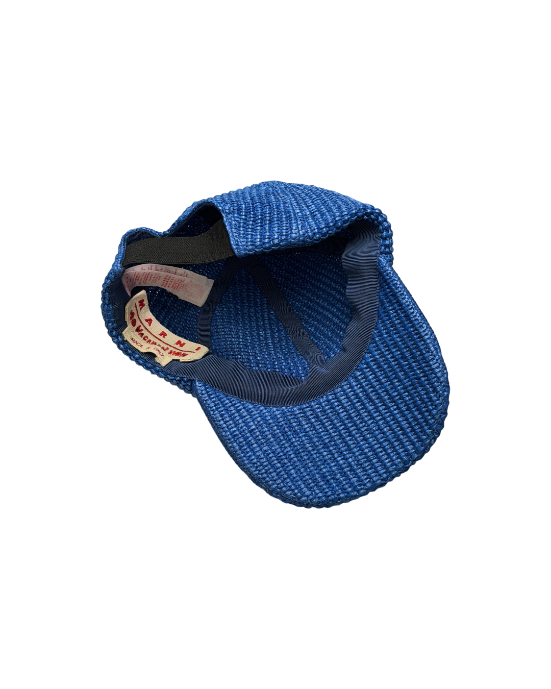Marni x No Vacancy Inn Baseball Cap Woven Blue