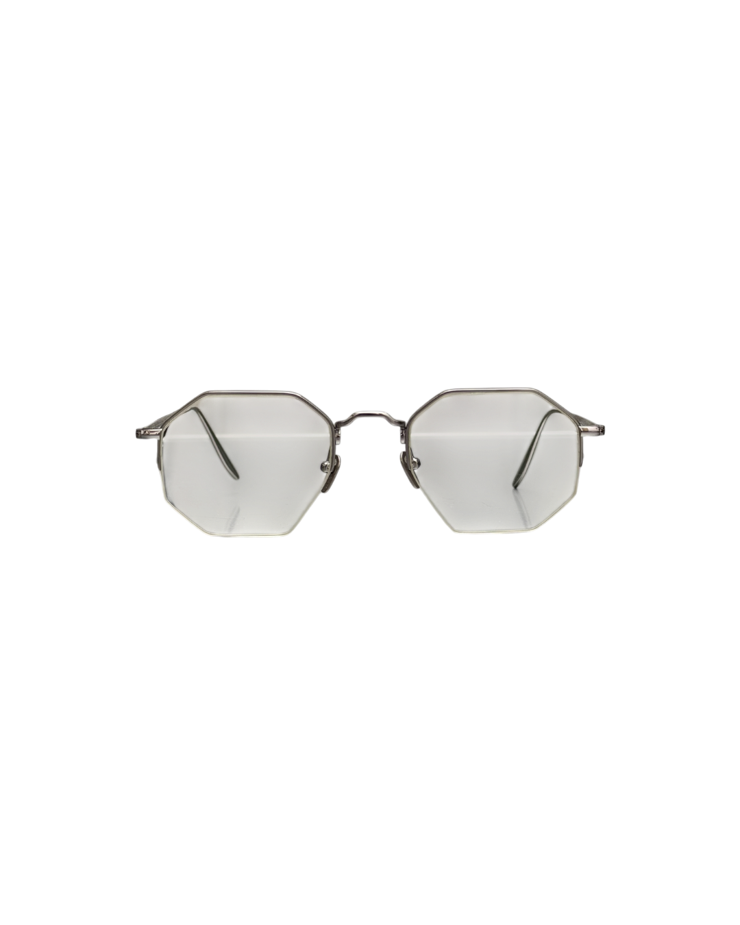 Massada Geometric Titanium Eyeglasses Silver