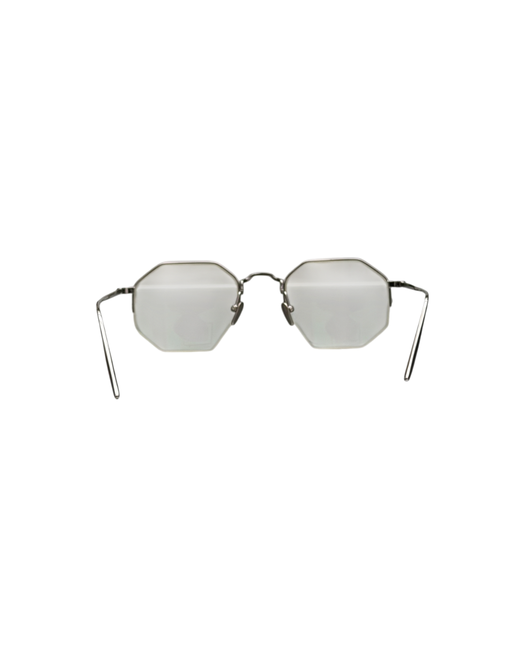 Massada Geometric Titanium Eyeglasses Silver