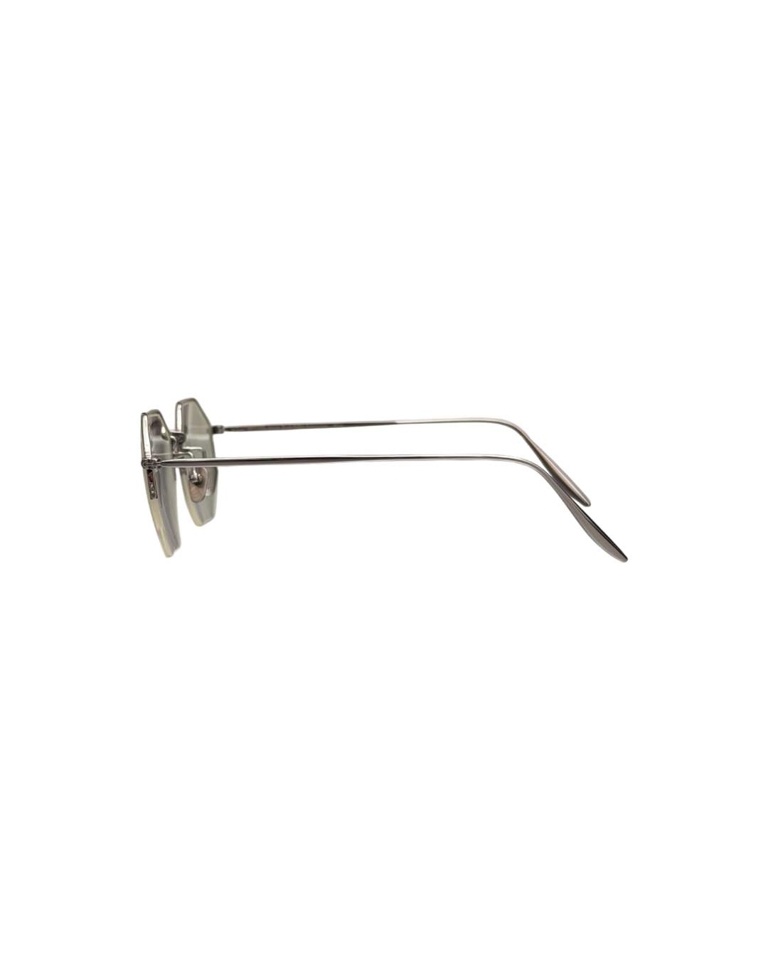 Massada Geometric Titanium Eyeglasses Silver