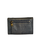 Miu Miu Textured Canvas Enveloppe Wallet Blue