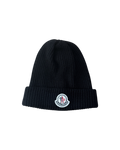 Moncler Logo Beanie Black