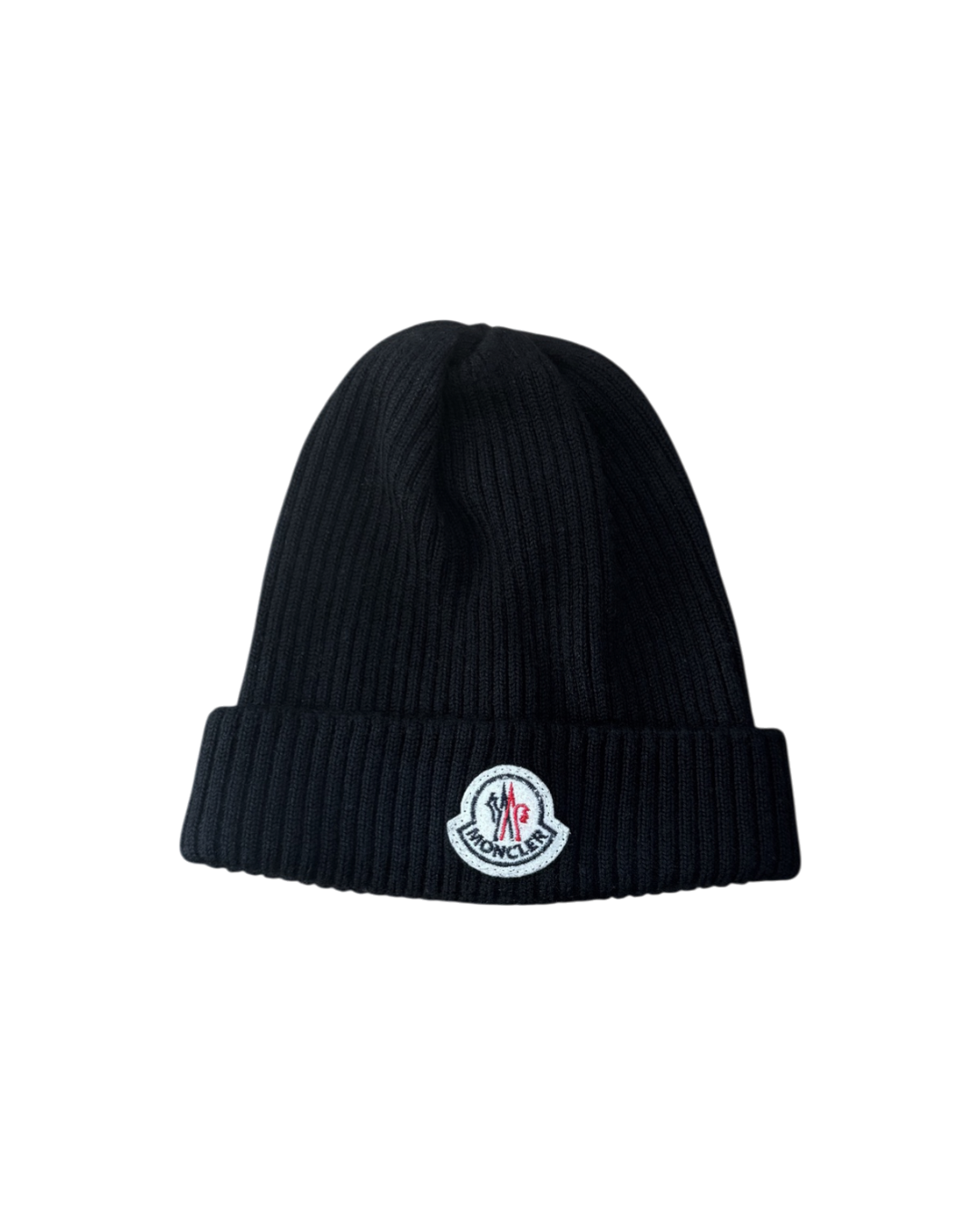 Moncler Logo Beanie Black