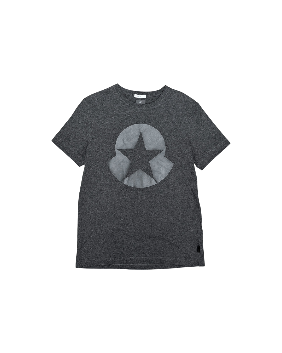 Moncler Oversized Logo Star T-Shirt Dark Grey