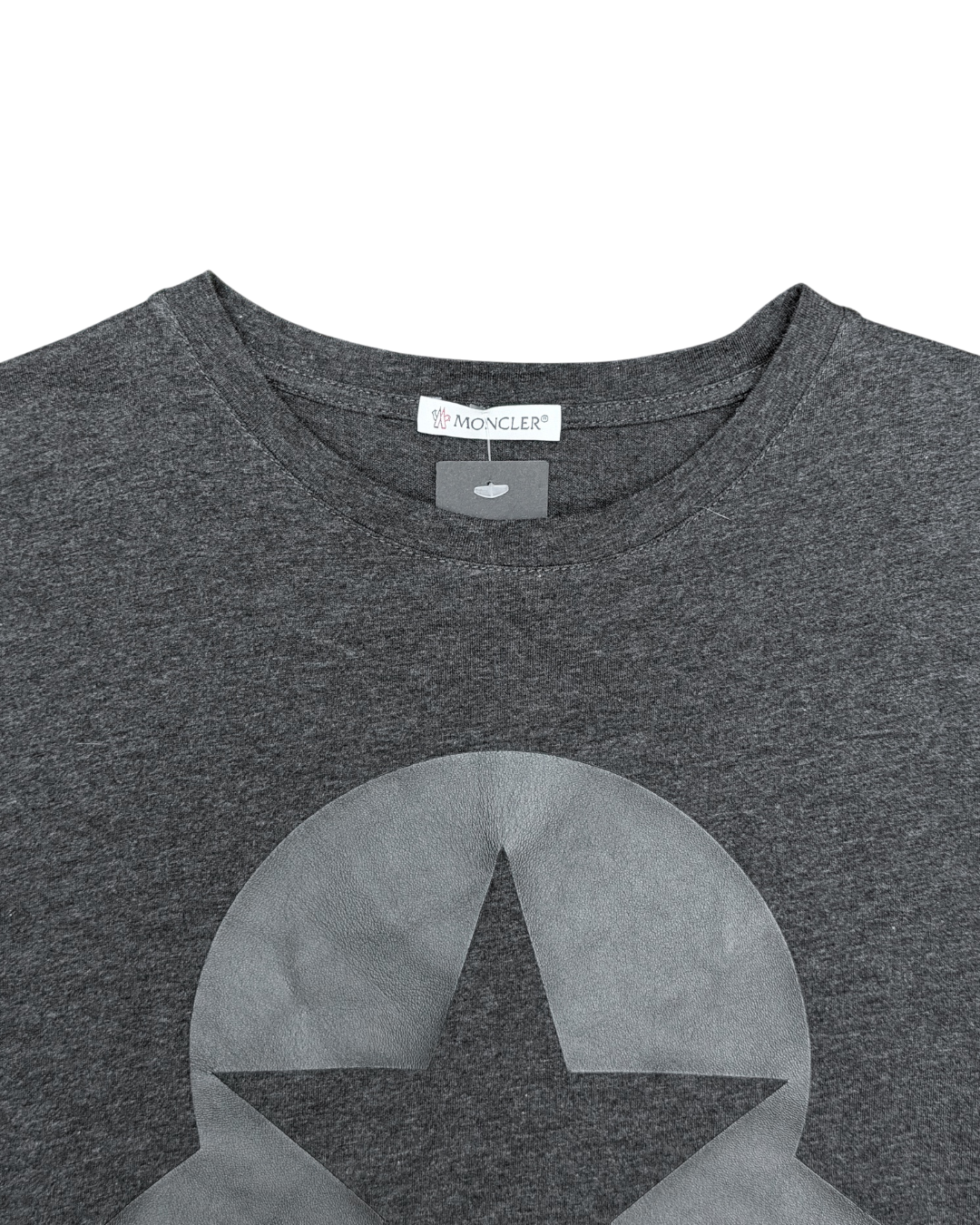 Moncler Oversized Logo Star T-Shirt Dark Grey