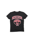 Moschino T-Shirt Double Question Mark Logo Black Red