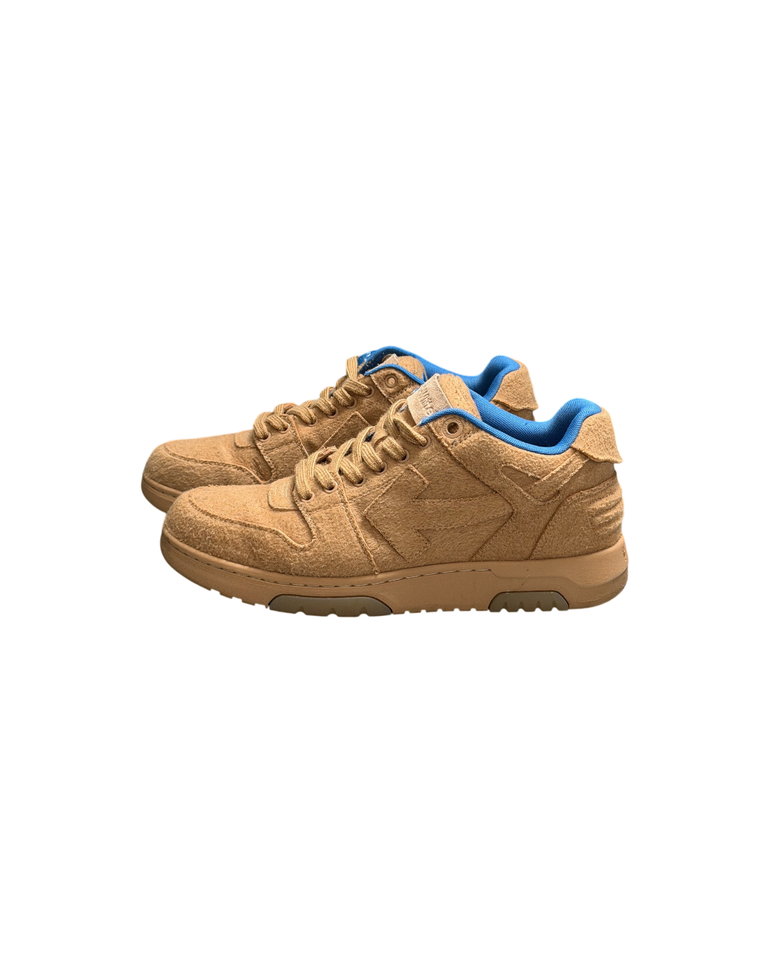 Off-White Out Of Office Sneakers Camel Wool