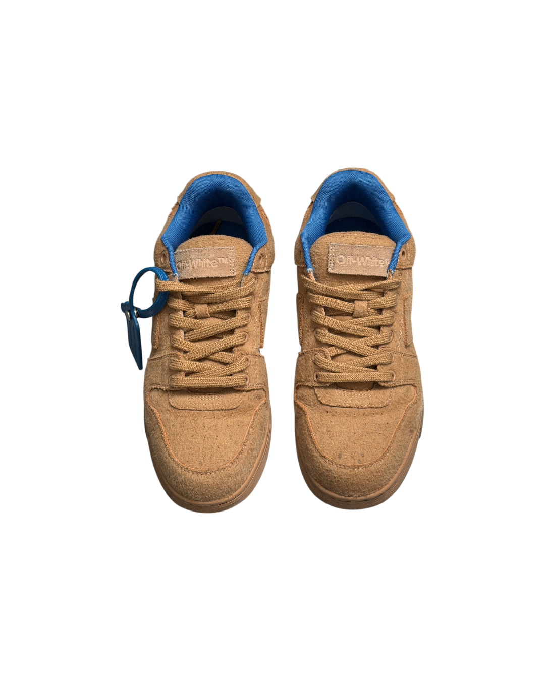 Off-White Out Of Office Sneakers Camel Wool