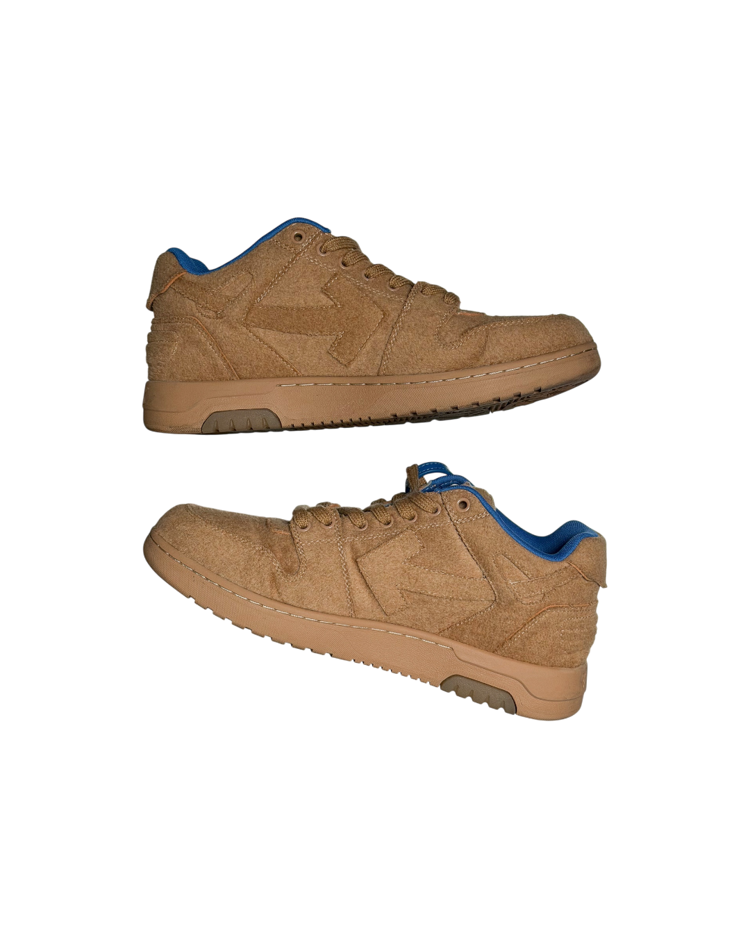 Off-White Out Of Office Sneakers Camel Wool