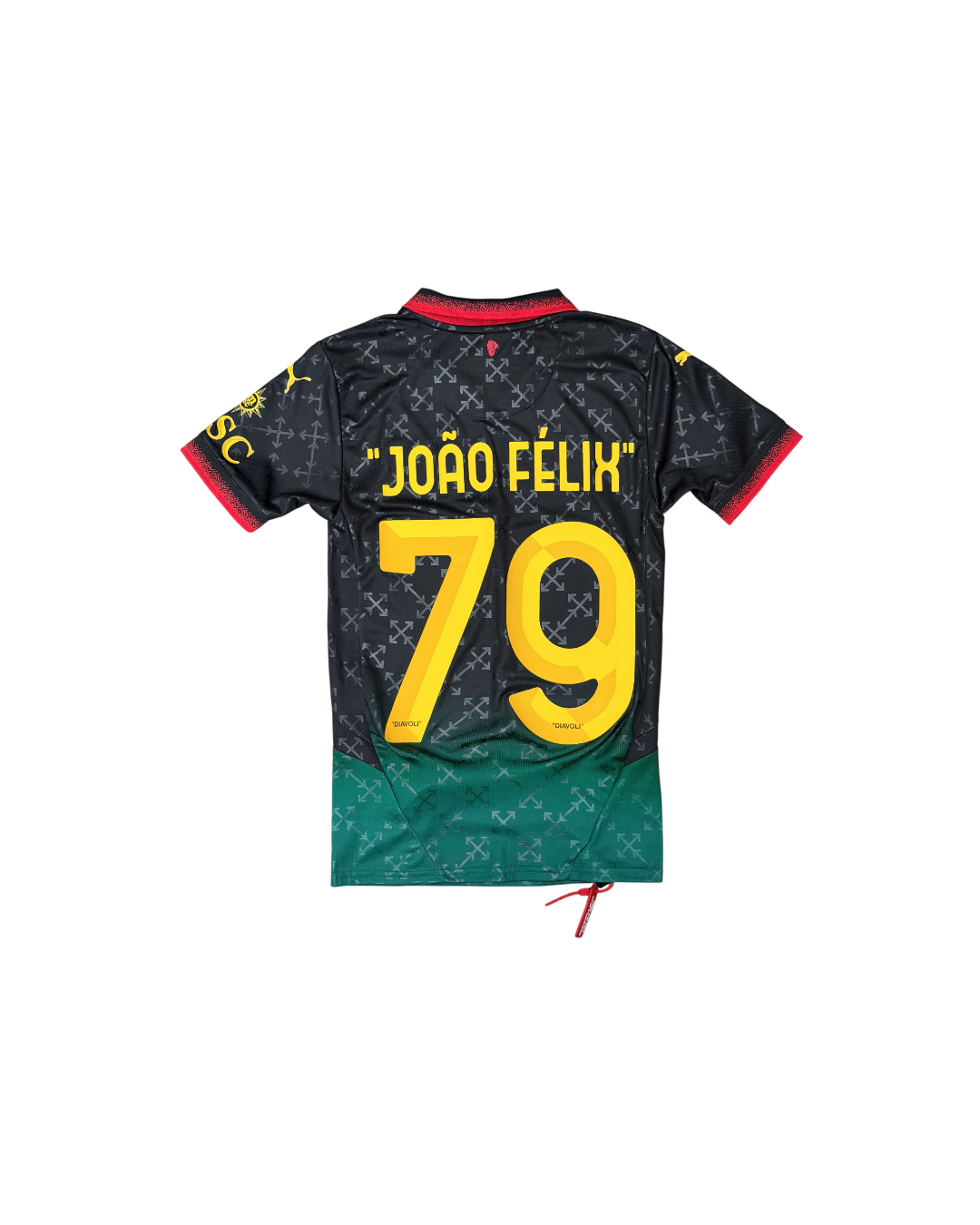 Off White x Puma AC Milan Jersey Joao Felix Green Yellow