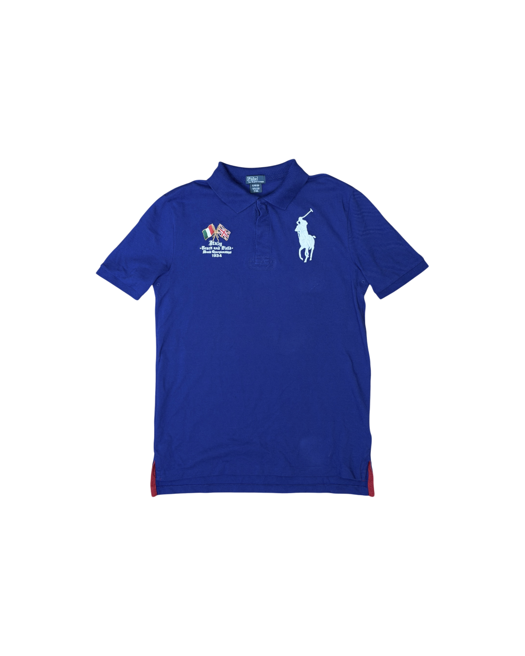 Polo Ralph Lauren Big Pony Polo Blue UK Italy Flag 1934