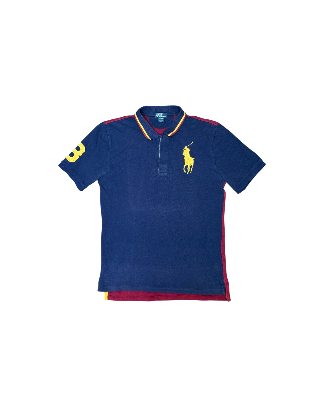 Polo Ralph Lauren Big Pony Polo Navy Burgundy Yellow