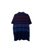 Polo Ralph Lauren Retro Striped Spell Out Polo Navy Red Yellow