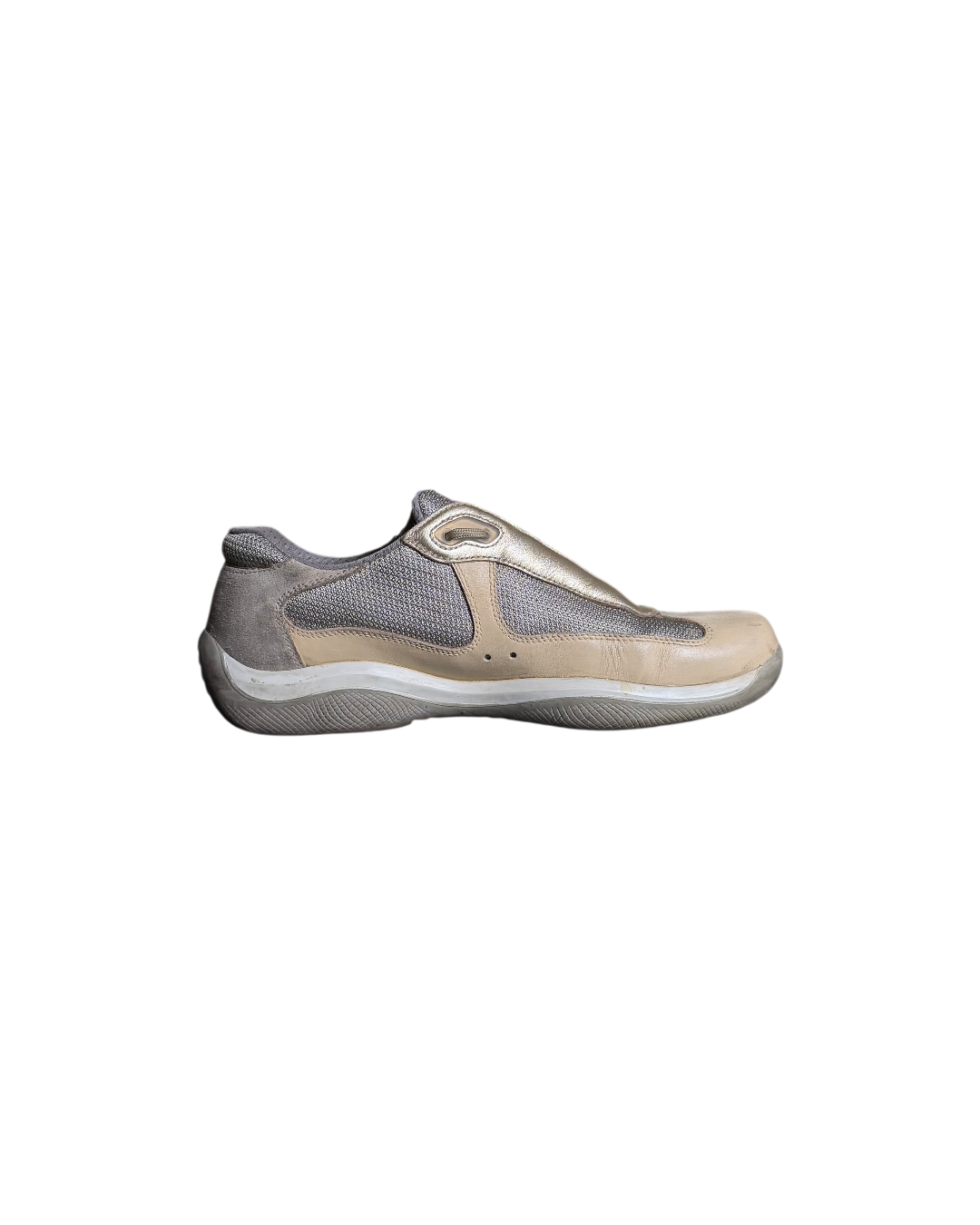 Prada America's Cup Sneaker Vintage Beige Grey