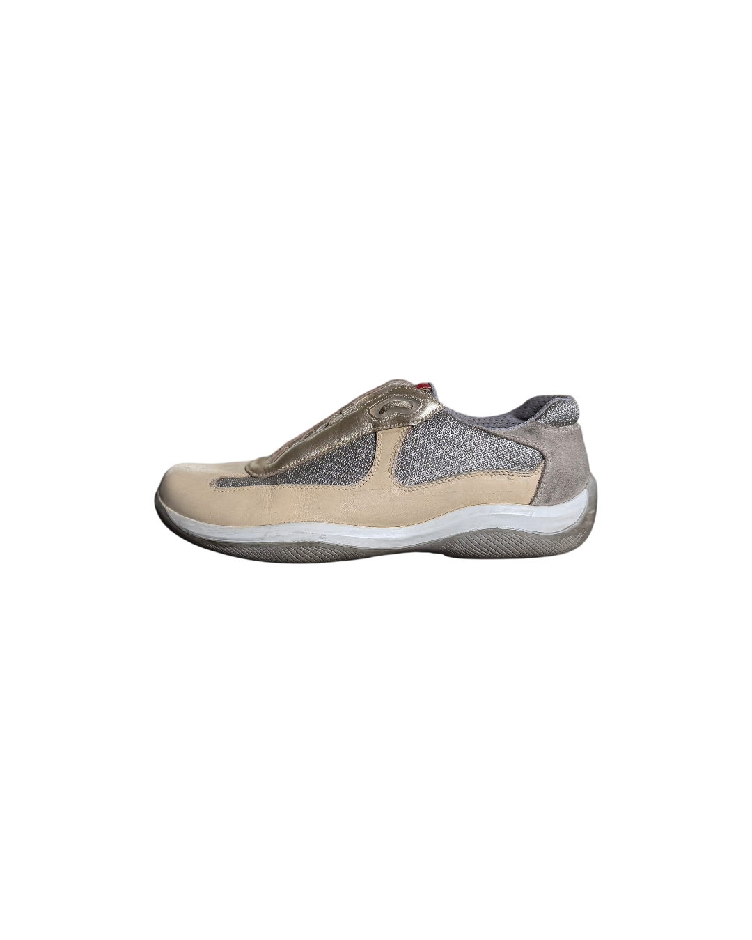 Prada America's Cup Sneaker Vintage Beige Grey
