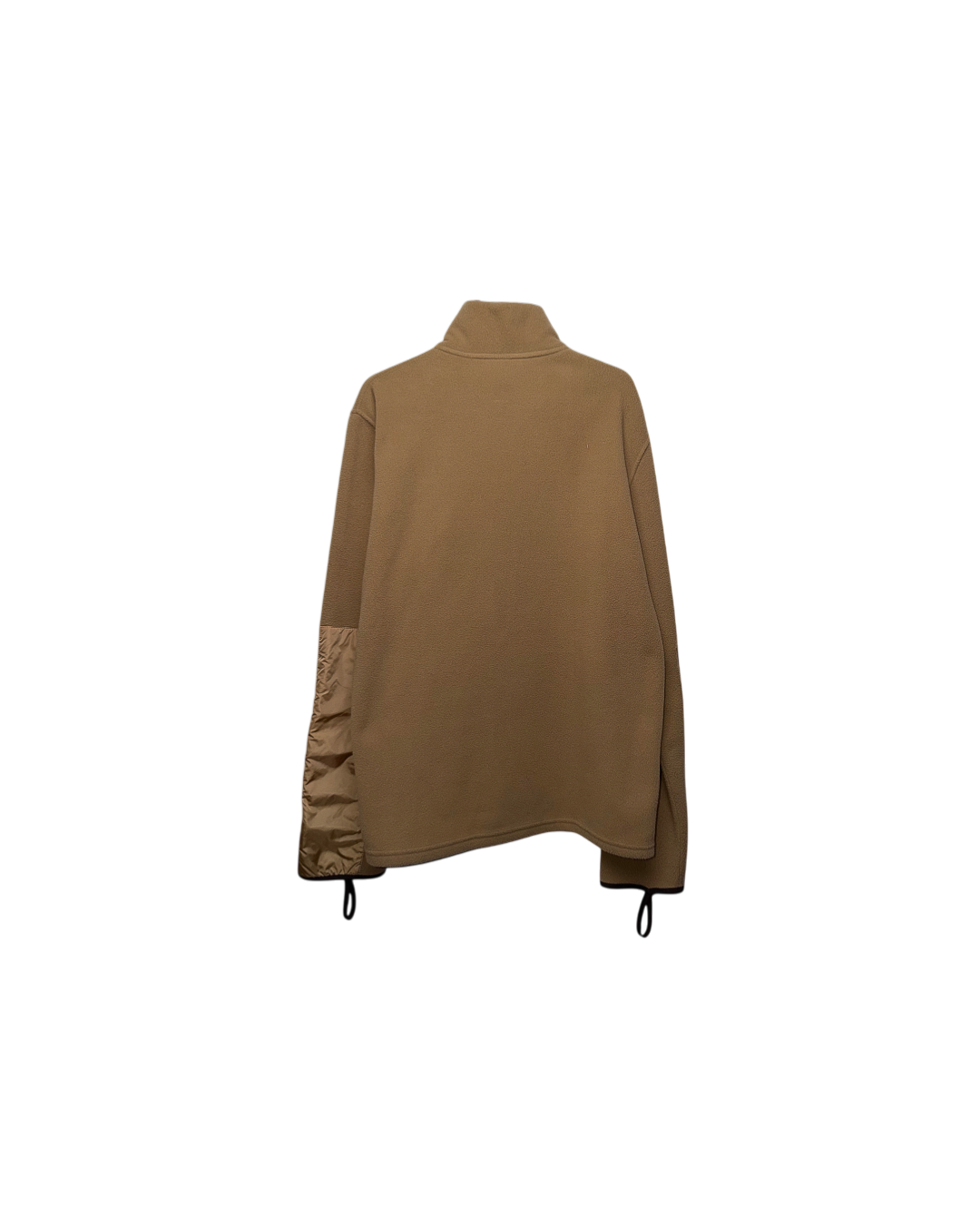 Prada Fleece Zip Jacket Brown Red Logo