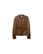 Prada Leather Jacket Brown
