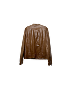 Prada Leather Jacket Brown