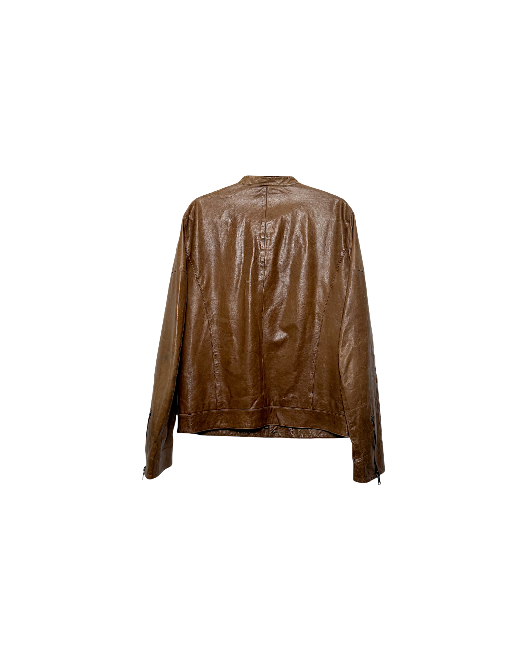 Prada Leather Jacket Brown