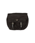 Prada Nylon 2 Strap Messenger Bag Black