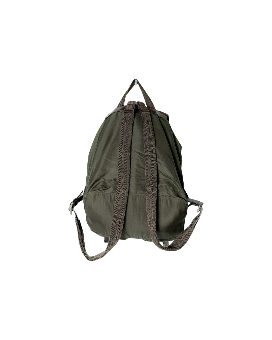 Prada Nylon Backpack Khaki Olive