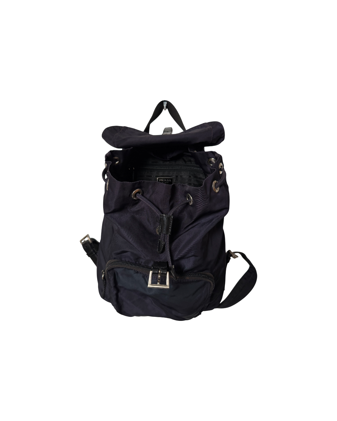 Prada Nylon Backpack Navy Blue
