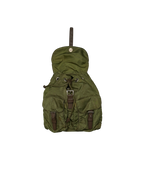 Prada Nylon Drawstring Backpack Khaki Green