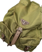 Prada Nylon Drawstring Backpack Khaki Green